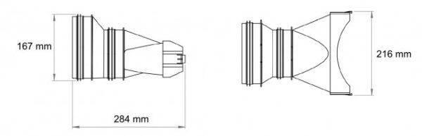 Bočné pripojenie boxu HETPEX ARIA 125/160 - Image 3